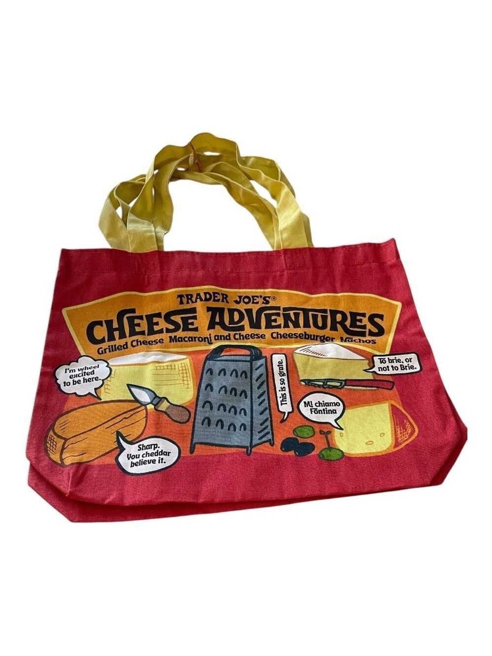 Trader Joe’s Cheese Bag, Heavy Duty, 100% Cotton, Reinforced Discontinued